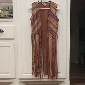 Scully Multicolor Fringe Vest